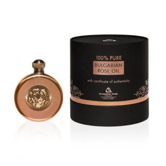 100% Pure original Bulgarian Rose oil (otto) 7.0 gr copper vial in Luxury black tube