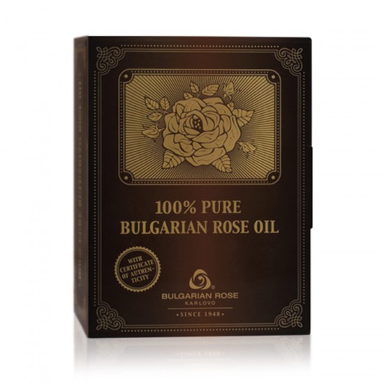 100% Pure original Bulgarian Rose oil (otto) 10 gr glass bottle in paper box